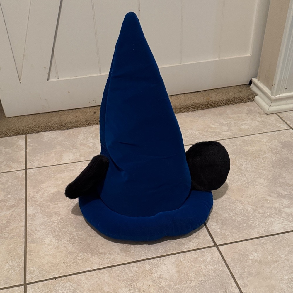 Walt Disney World  Blue Wizard Fantasia Sorcerer light up Hat Mickey Ears Adult - Picture 4 of 5